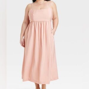 A‎ new day summer Dress pink NWT 1X
